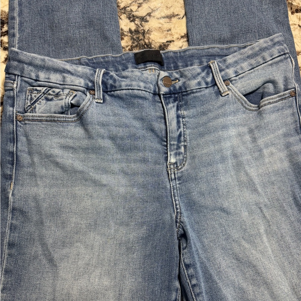 Buckle Denim Blue Straight Leg Jeans